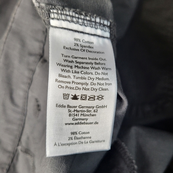 Eddie Bauer Ripstop Adventure Ankle Pants. 14P Carbon - Picture 6 of 14